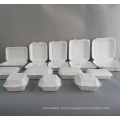 USA Europe Certificated Biodegradable Sugarcane Bagasse 9 inch 3 Compartment Box